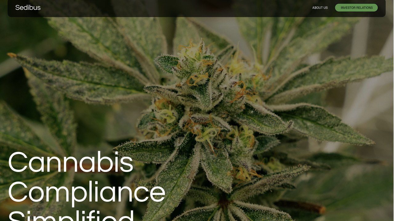 Sedibus — cannabis compliance platform, harvest to in-store